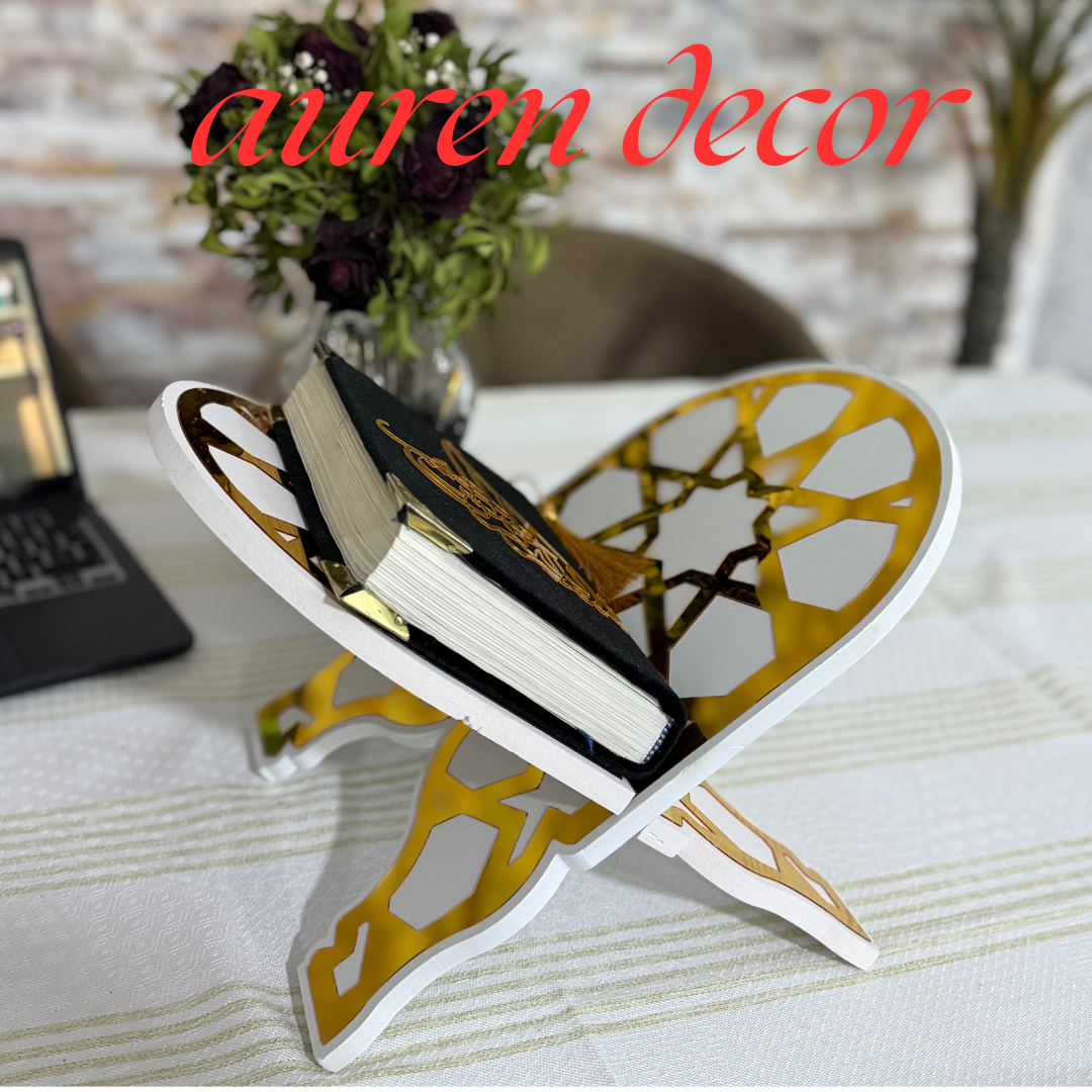 “هدية مباركة… طقم حامل المصحف + حامل القراءة”منتجين في منتح واحد