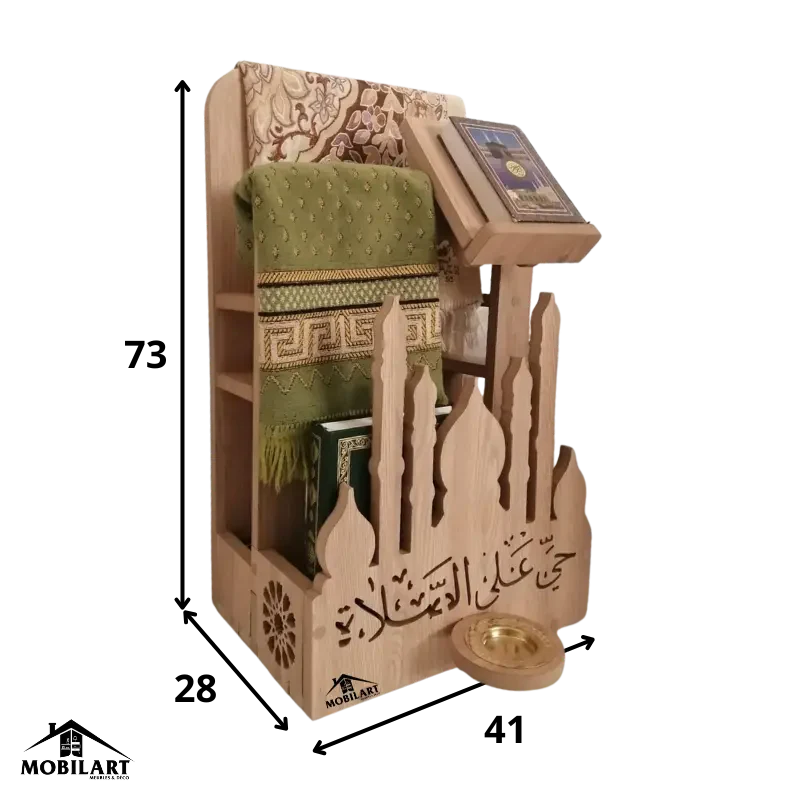 Porte-Coran et Tapis de Prière avec Roues