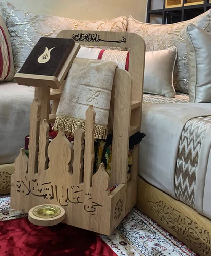 Porte-Coran et Tapis de Prière avec Roues