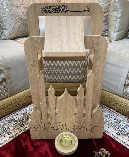 Porte-Coran et Tapis de Prière avec Roues